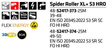 Preview: SIEVI SPIDER ROLLER XL+ S3 HRO Größe 39-48